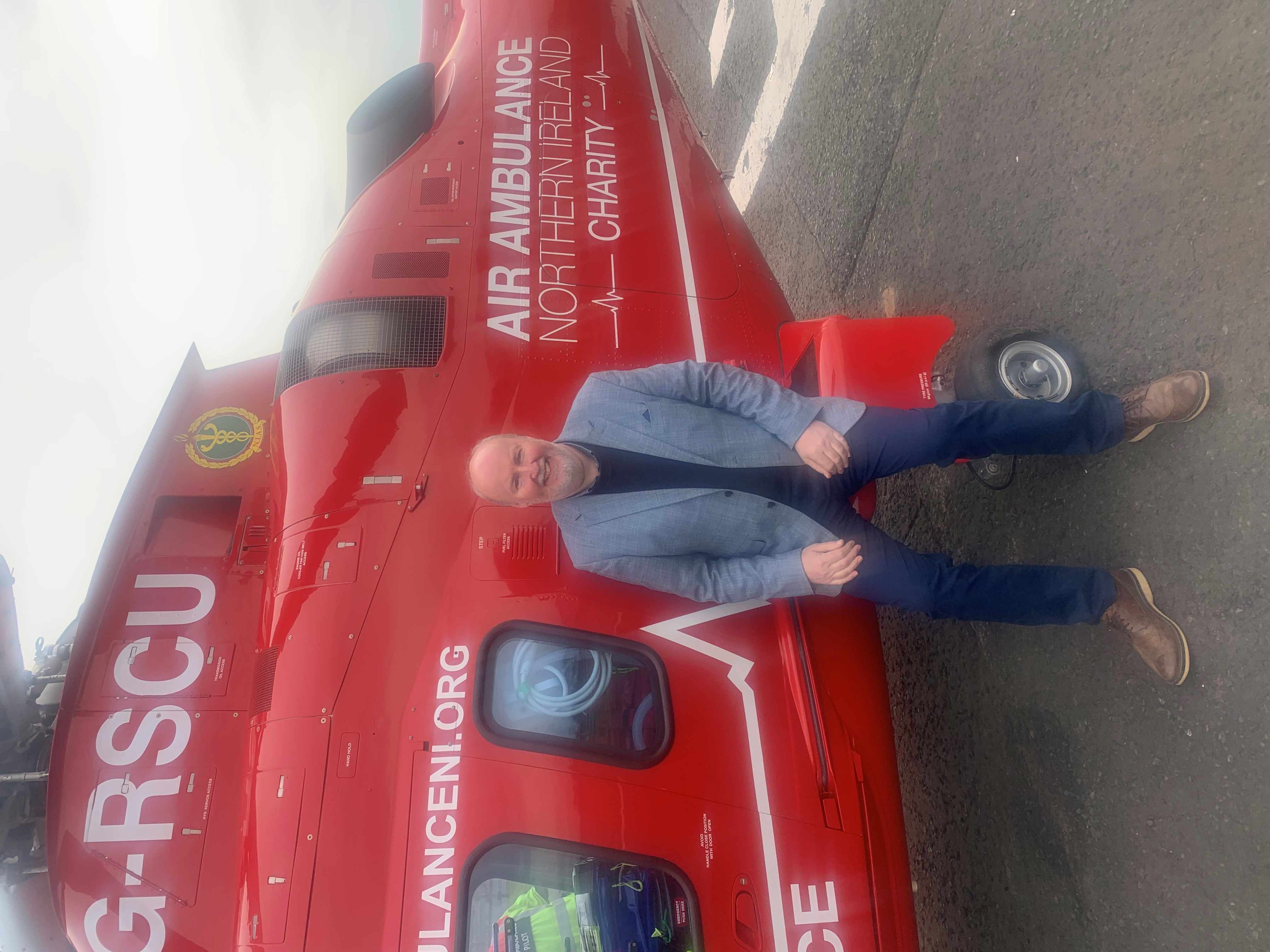 MLA Harry Harvey Bravely Turns Up the Heat by Taking on Air Ambulance NI Charity Firewalk