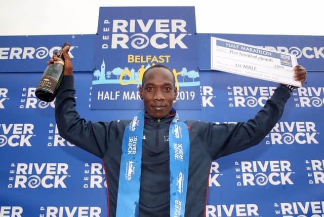 Third Victory in a row for Kenyan Gideon Kipsang at Belfast City Half Marathon  